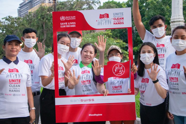 CDX along with Saniswiss Distribution Cambodia and a Few Other Companies Organize a Charity Event for World Hand Hygiene Day 2022 at LRDE